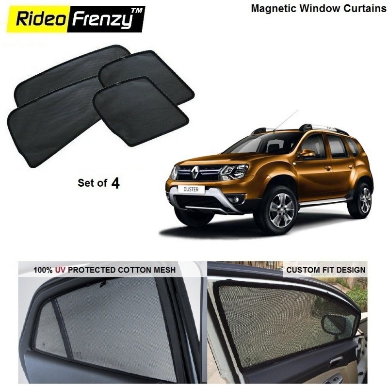 Buy Renault Duster Magnetic Car Window Sunshades online at low prices | Rideofrenzy
