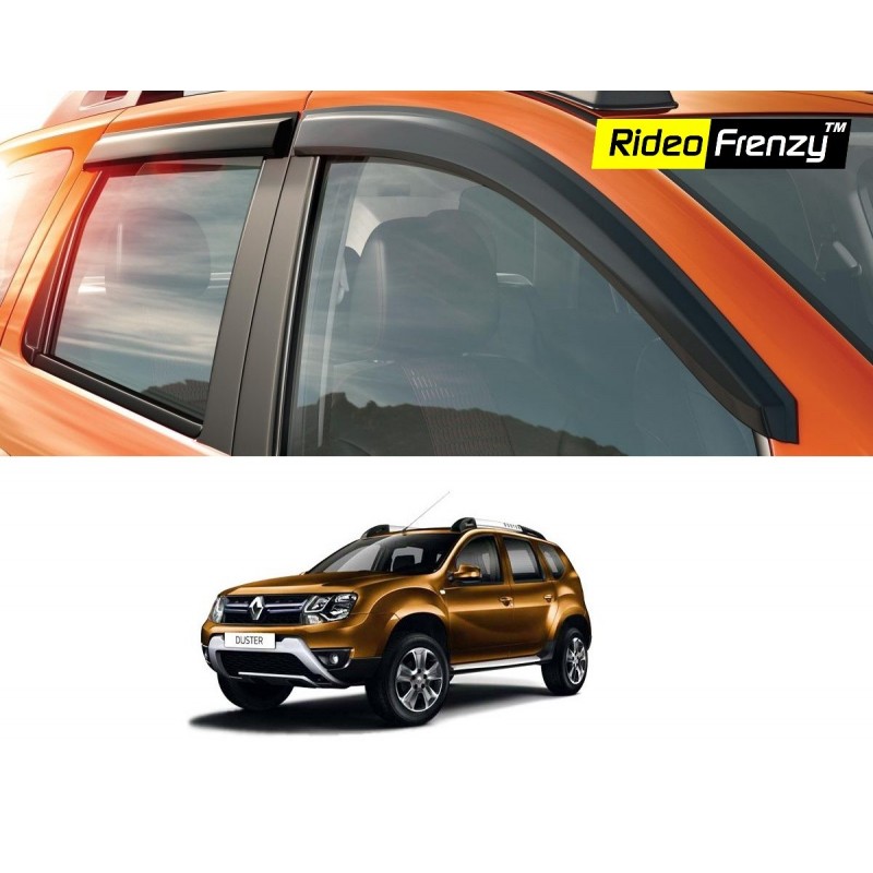 Buy Unbreakable Renault Duster Door Visors in ABS Plastic at low prices-RideoFrenzy