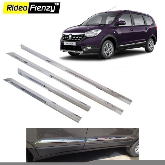 Buy Stainless Steel Renault Lodgy Chrome Side Beading online at low prices | Rideofrenzy