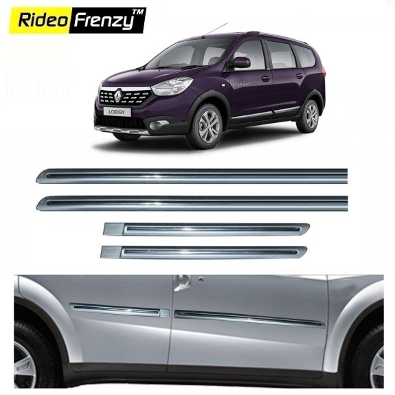 Buy Renault Lodgy Silver Chromed Side Beading online at low prices | Rideofrenzy