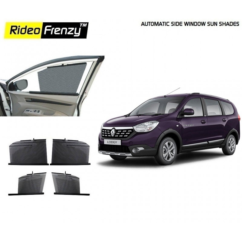 Buy Renault Lodgy Automatic Side Window Sun Shades online at low prices | Rideofrenzy