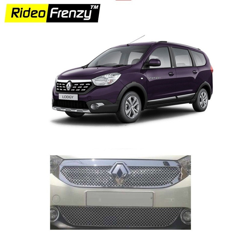 Buy Super Glossy Renault Lodgy Front Chrome Grill Covers at low prices-Rideofrenzy