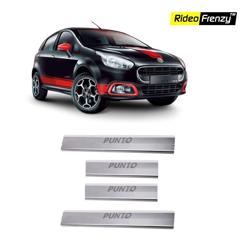 Buy Fiat Punto Stainless Steel Sill Plates online at low prices | Rideofrenzy