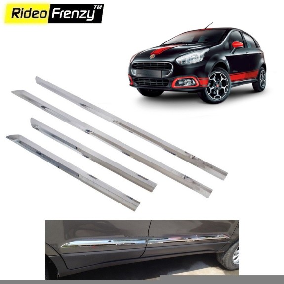Buy Stainless Steel Fiat Punto Chrome Side Beading online at low prices | Rideofrenzy