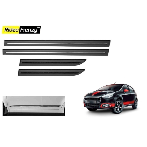 Buy Fiat Punto Black Chromed Side Beading online at low prices | Rideofrenzy