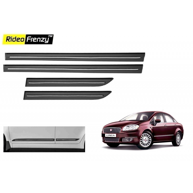 Buy Fiat Linea Black Chromed Side Beading online India | Rideofrenzy