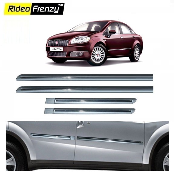 Buy Fiat Linea Silver Chromed Side Beading online at low prices | Rideofrenzy