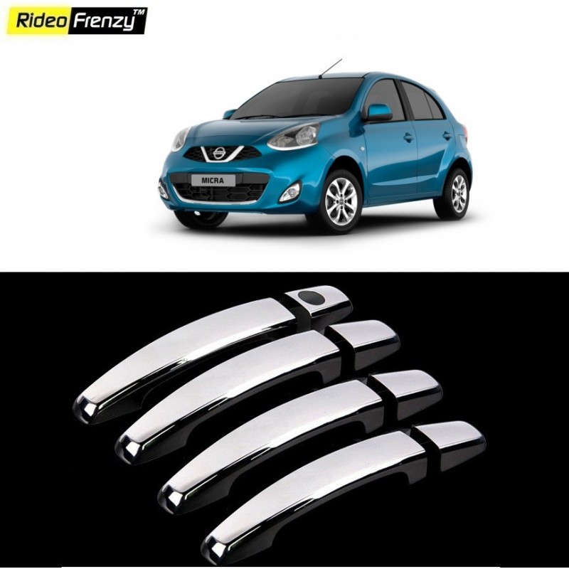 Buy Door Chrome Nissan Micra Handle Covers online at low prices | Rideofrenzy