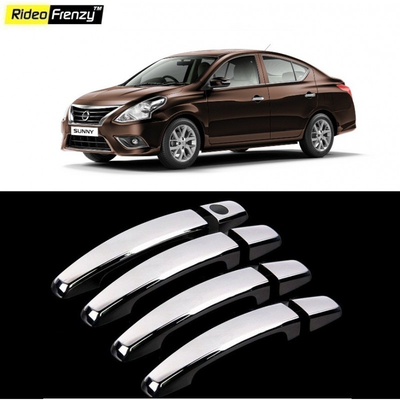 Buy Nissan Sunny Chrome Handle Covers online India | Rideofrenzy
