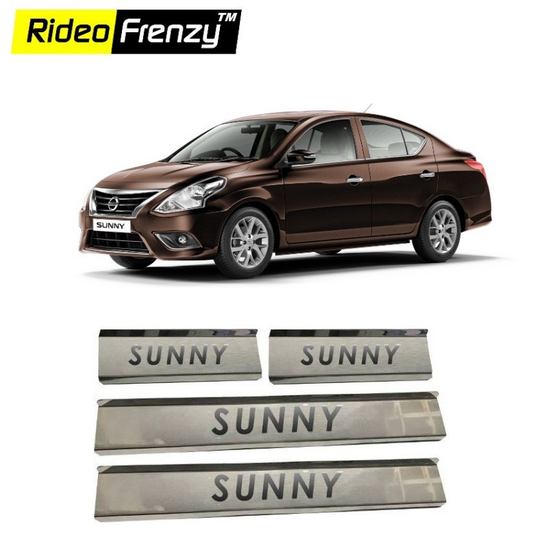 Buy Nissan Sunny Stainless Steel Sill Plates online at low prices | Rideofrenzy