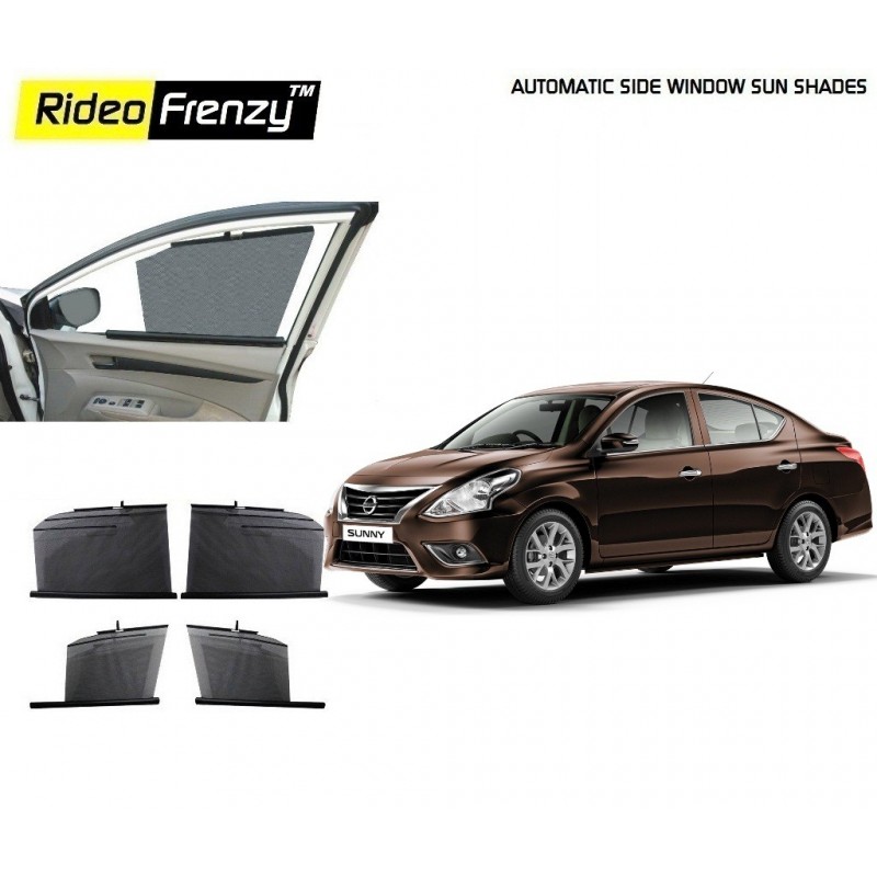 Buy Nissan Sunny Automatic Side Window Sun Shades online | Rideofrenzy