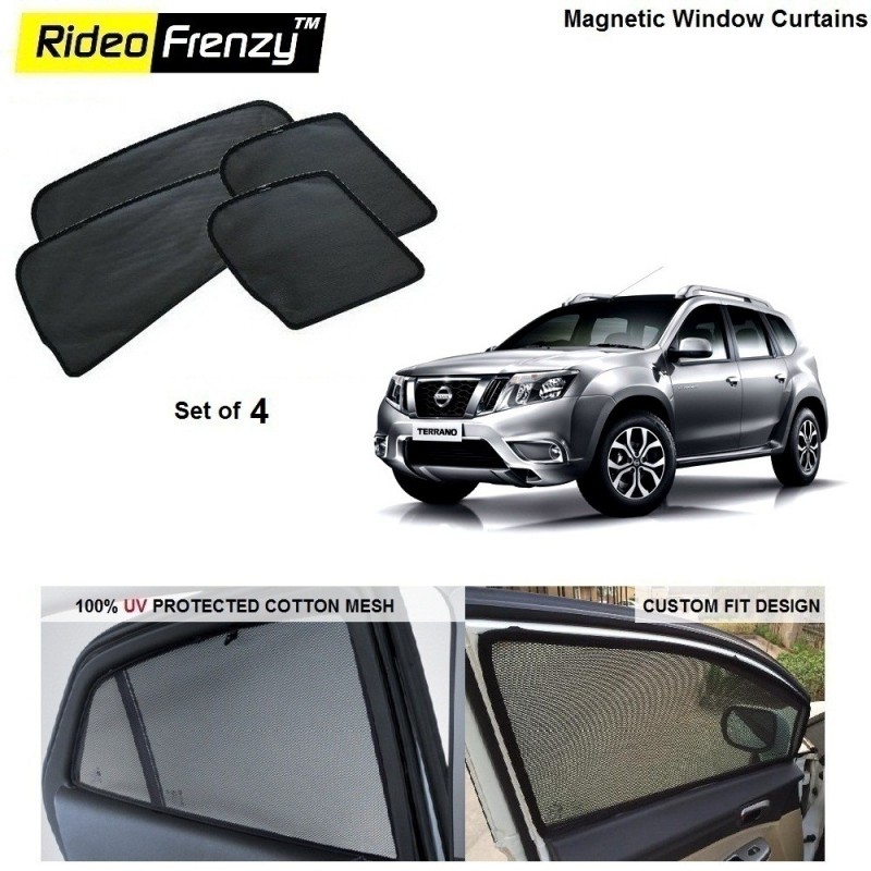 Buy Nissan Terrano Magnetic Car Window Sunshade online at low prices | Rideofrenzy