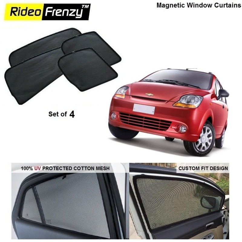 Buy Chevrolet Spark Magnetic Car Window Sunshades online | Rideofrenzy
