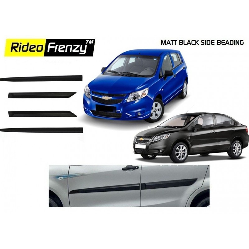 Buy Chevrolet Sail Uva/Sail Matt Black Side Beading online |Rideofrenzy