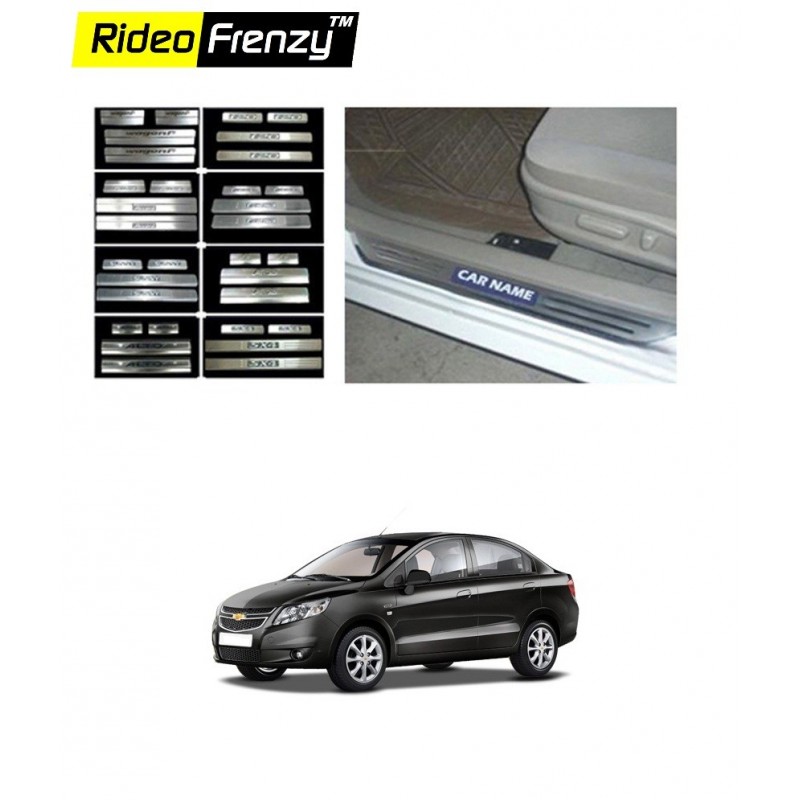 Buy Chevrolet SAIL Door Stainless Steel Sill Plates online at low prices | Rideofrenzy