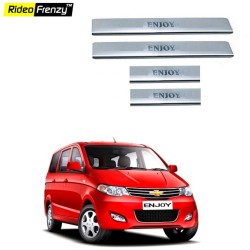 Buy Chevrolet Enjoy Door Stainless Steel Sill Plates online at low prices | Rideofrenzy