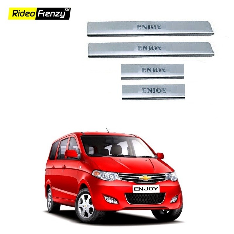 Buy Chevrolet Enjoy Door Stainless Steel Sill Plates online at low prices | Rideofrenzy