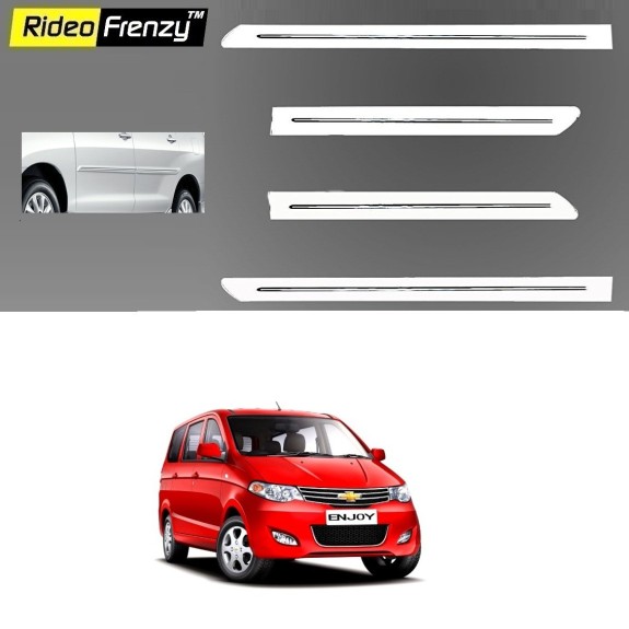 Buy Chevrolet Enjoy White Chromed Side Beading online at low prices | Rideofrenzy
