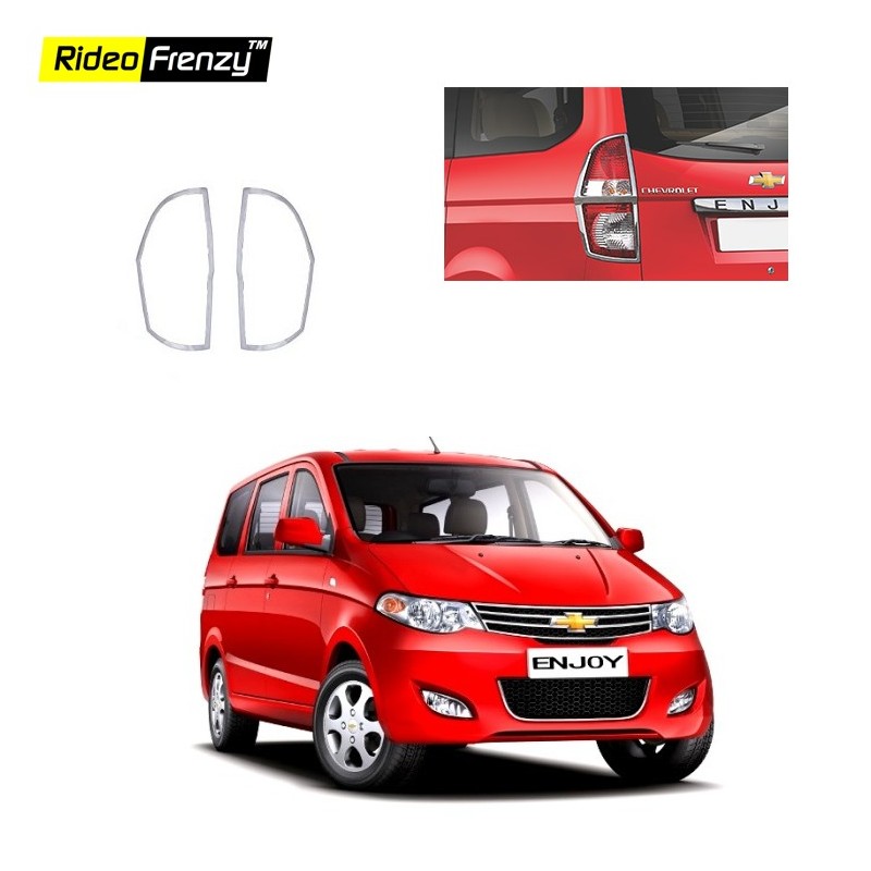 Buy Chevrolet Enjoy Chrome Tail Light Cover online at low prices | Rideofrenzy