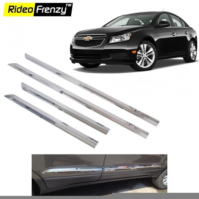 Buy Stainless Steel Chevrolet Cruze Chrome Side Beading online | Rideofrenzy