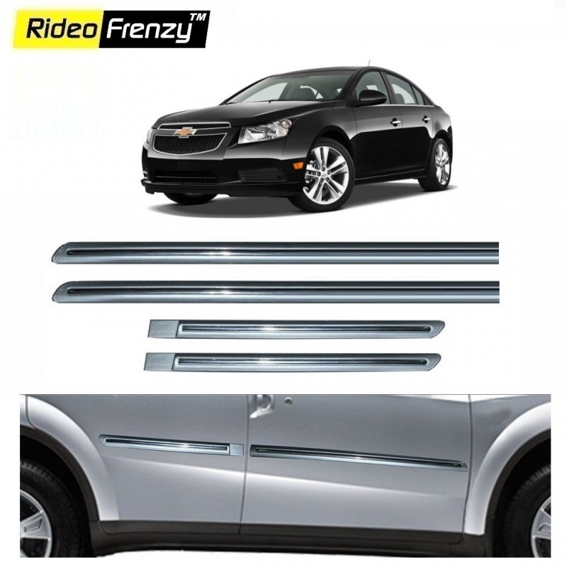 Buy Chevrolet Cruze Silver Chromed Side Beading online | Rideofrenzy