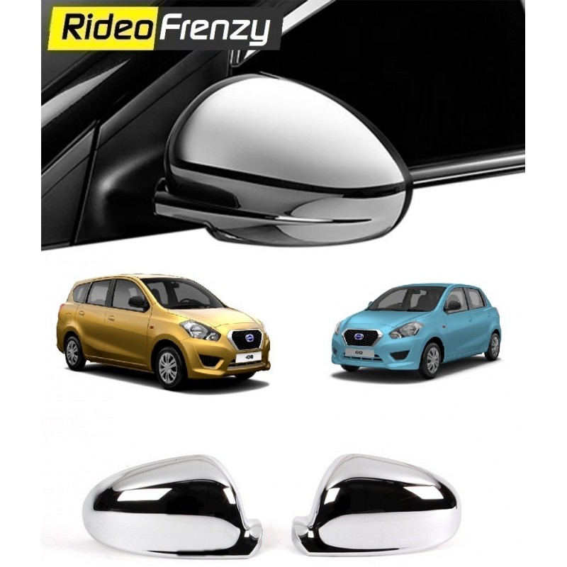 Buy Datsun Go & Go Plus Chrome Mirrors Garnish online at low prices | Rideofrenzy