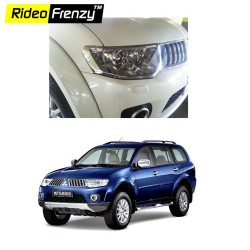 Buy Premium Quality Pajero Sport Chrome HeadLight Covers online | Rideofrenzy