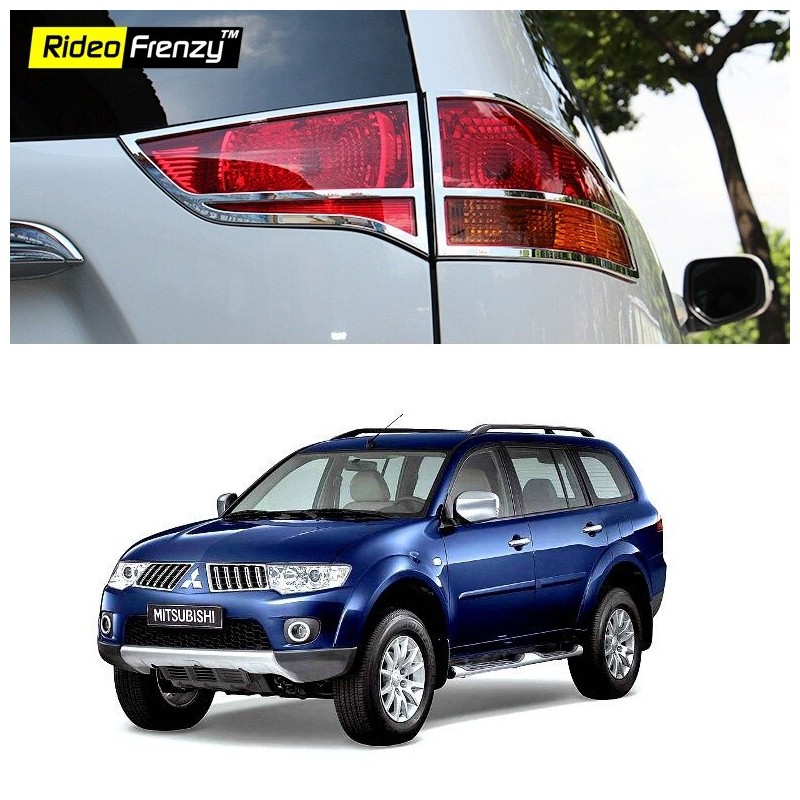 Buy Pajero Sport Chrome Tail Light Covers online India | Rideofrenzy