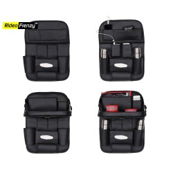 Buy Premium Leather Car Organizer-Multi Pocket 3D Design at low prices-RideoFrenzy