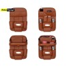 Buy Premium Leather Car Organizer-Multi Pocket 3D Design at low prices-RideoFrenzy