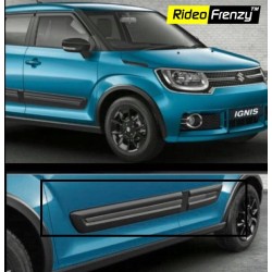 Buy Maruti Ignis Black Side Cladding | Original OE Type Design | ABS Plastic