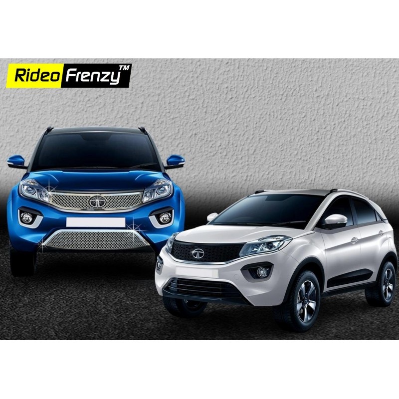 Buy Tata NEXON Chrome Grill (Upper+Lower) at low prices-RideoFrenzy