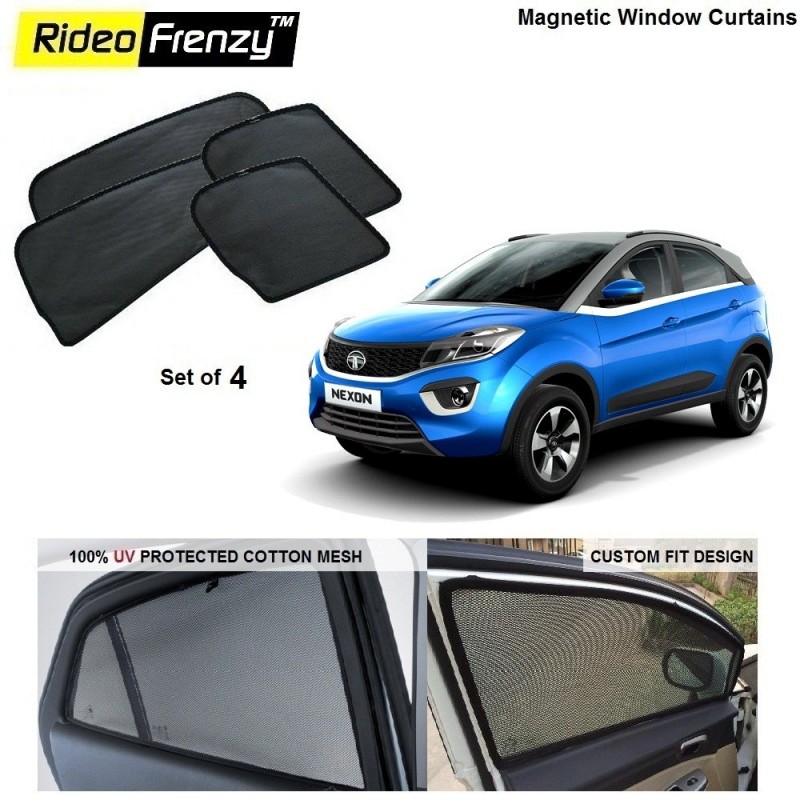 Buy Tata NEXON Magnetic Window Sunshades at low prices-Rideofrenzy