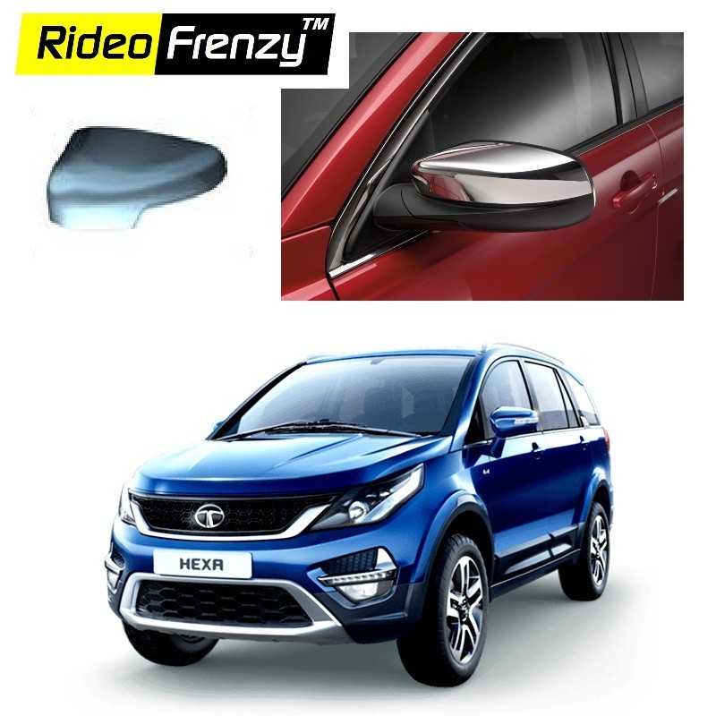 Buy Tata HEXA Chrome Mirror Covers at low prices-RideoFrenzy