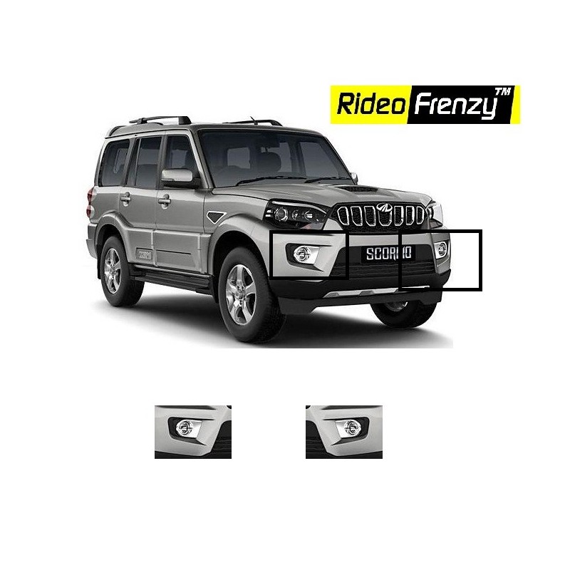 Buy Mahindra Scorpio Chrome Fog Lamp Show online at low prices | RideoFrenzy