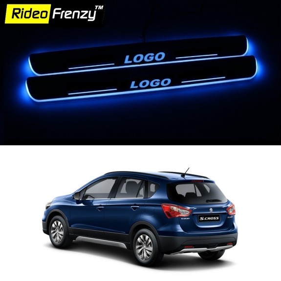 Buy Maruti S Cross 3D Power LED Illuminated Sill/Scuff Plates at low prices-RideoFrenzy