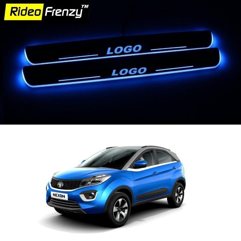 Buy Tata NEXON 3D Power LED Illuminated Sill/Scuff Plates online at best prices-RideoFrenzy