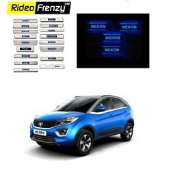 Buy Tata NEXON Illuminated Scuff Plates at best prices-RideoFrenzy