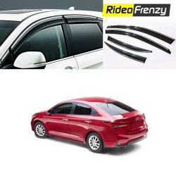 Buy Unbreakable Hyundai Verna 2017 Door Visors in ABS Plastic at low prices-RideoFrenzy