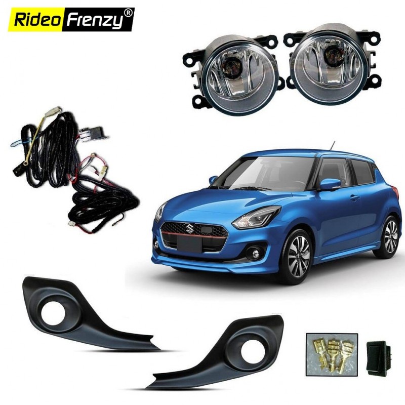 Buy Maruti Suzuki Swift 2018 Fog Lamp Light with Wiring & Button Included online India