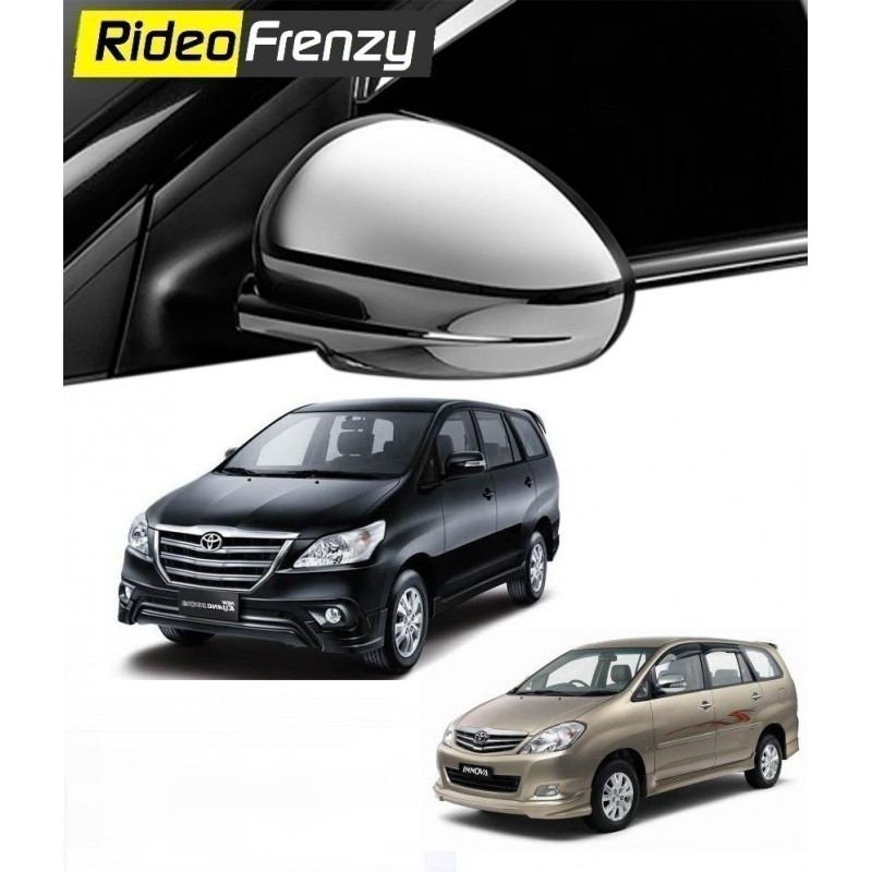 Buy Triple layer Toyota Innova Chrome Side Mirror Covers online at low prices-Rideofrenzy