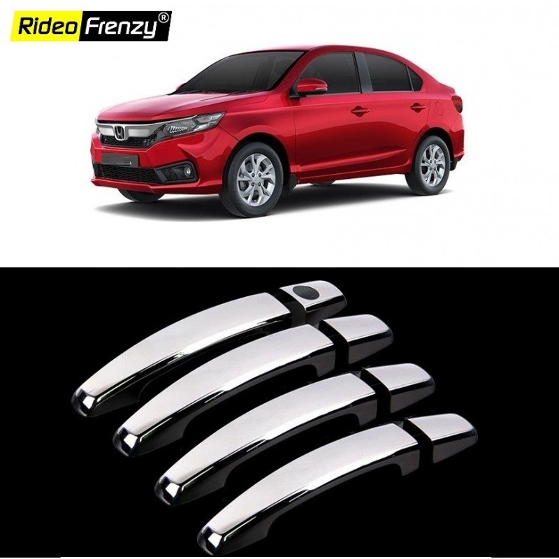 Buy New Honda Amaze 2018 Chrome Handle Covers online at low prices-RideoFrenzy