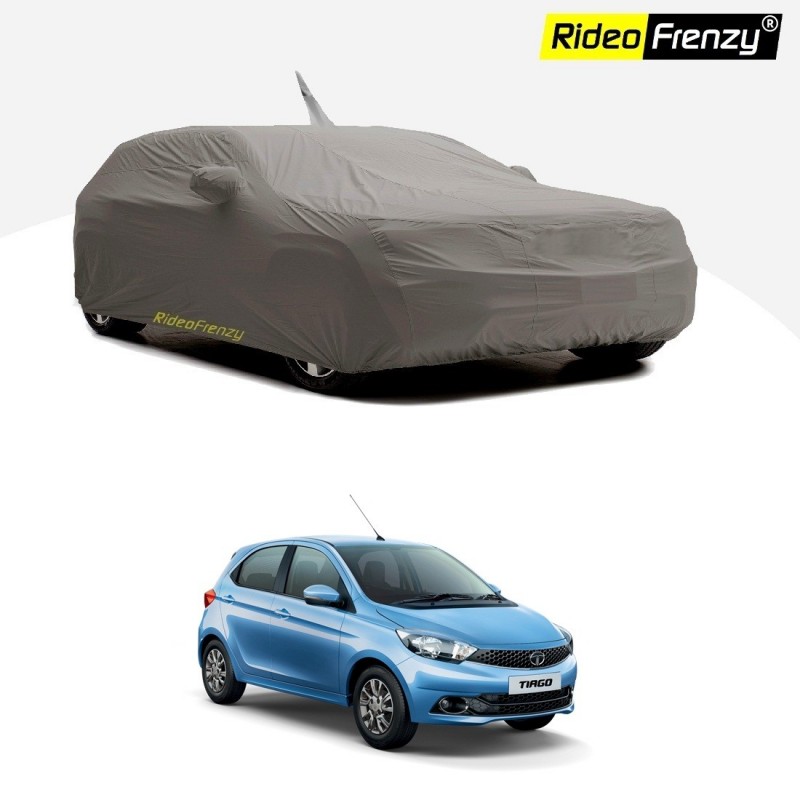 Buy Tata Tiago Body Cover with Antenna & Mirror Pocket at low prices-RideoFrenzy
