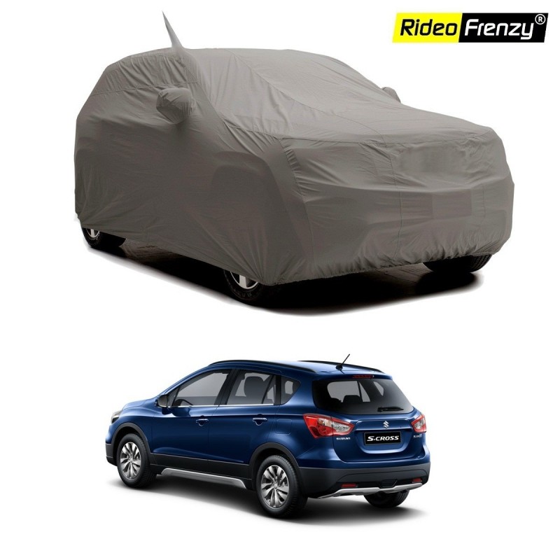 Buy Maruti Scross Body Cover with Side Mirror & Antenna Pocket Pockets at  low prices-RideoFrenzy