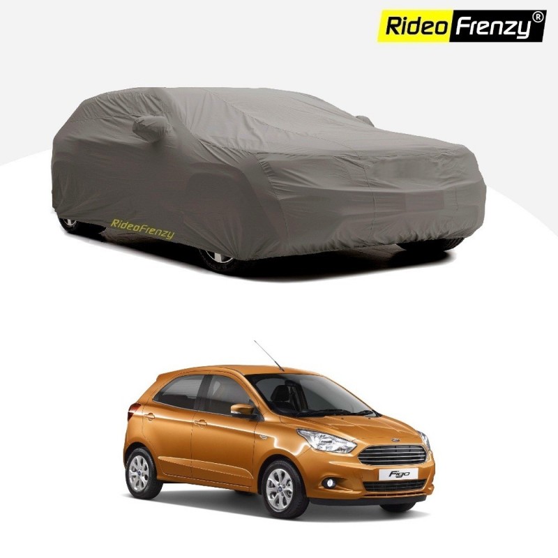 Buy Premium Fabric New Ford Figo Body Cover with Mirror Pockets at low prices-RideoFrenzy