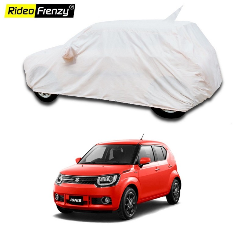 100% Waterproof Maruti Ignis Car Body Cover with Mirror & Antenna Pocket 