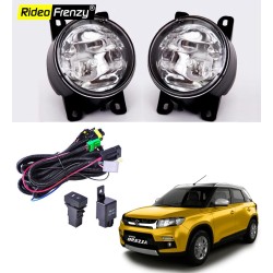 Buy Vitara Brezza Fog Lamps Kit Online India | Wiring & switch Included