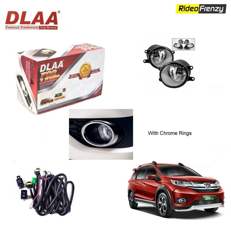Buy Original DLAA Honda BRV Fog Lamps with wiring Kit & SWITCH at low prices-RideoFrenzy