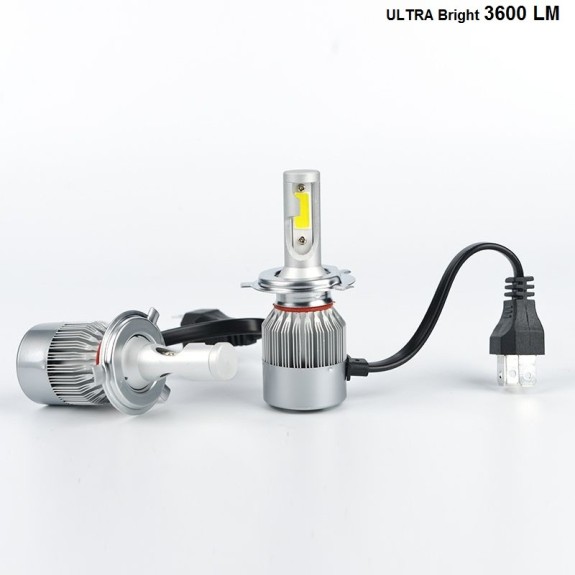 Buy H4 LED Bulbs | 3800LM Ultra Bright White Light | C6 High & Low Beams Online India