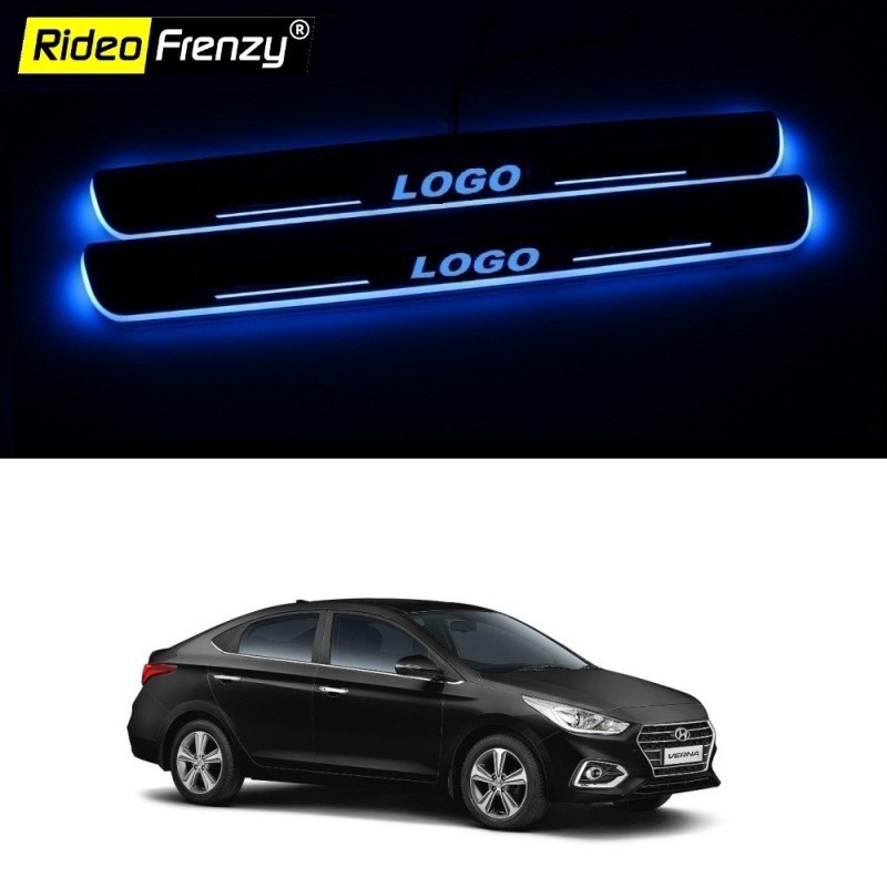 Buy Next Gen Verna 3D Power LED Illuminated Sill/Scuff Plates at low prices-RideoFrenzy